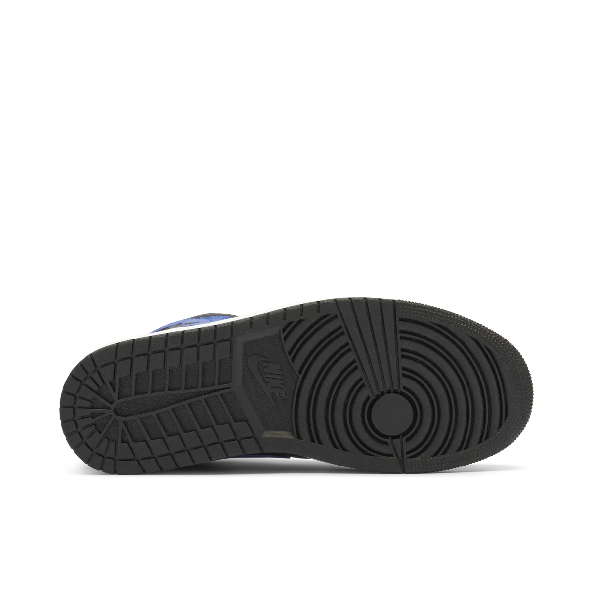 Jordan 1 Mid Black Royal Tumbled Leather - Image 3