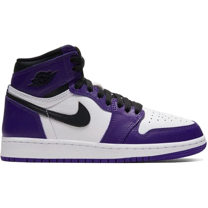 Jordan 1 Retro High Court Purple White (GS) - Image 3