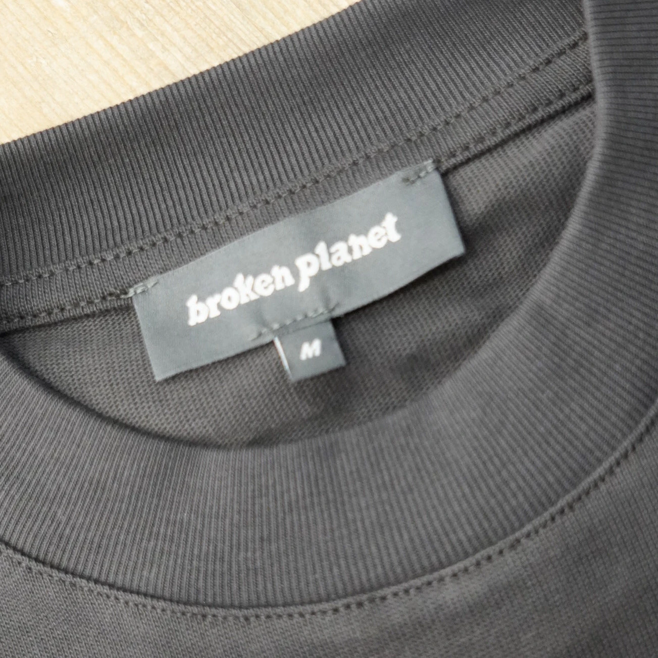 Broken Planet Market Space Trails T-Shirt Mocha Brown - Image 3