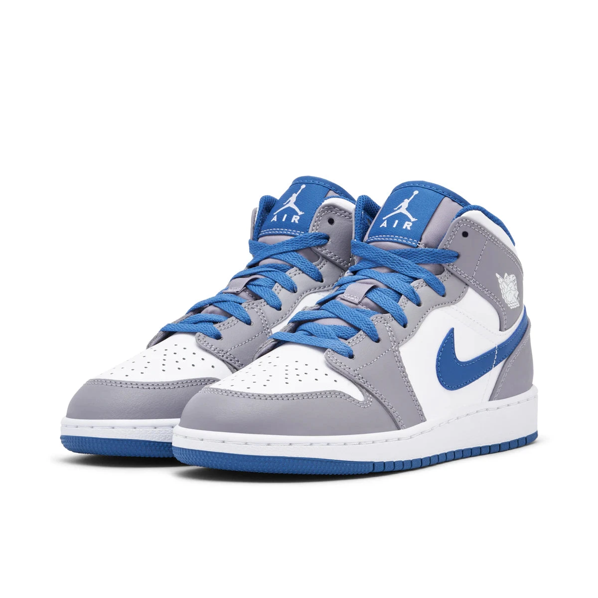 Jordan 1 Mid True Blue Cement (GS) - Image 4