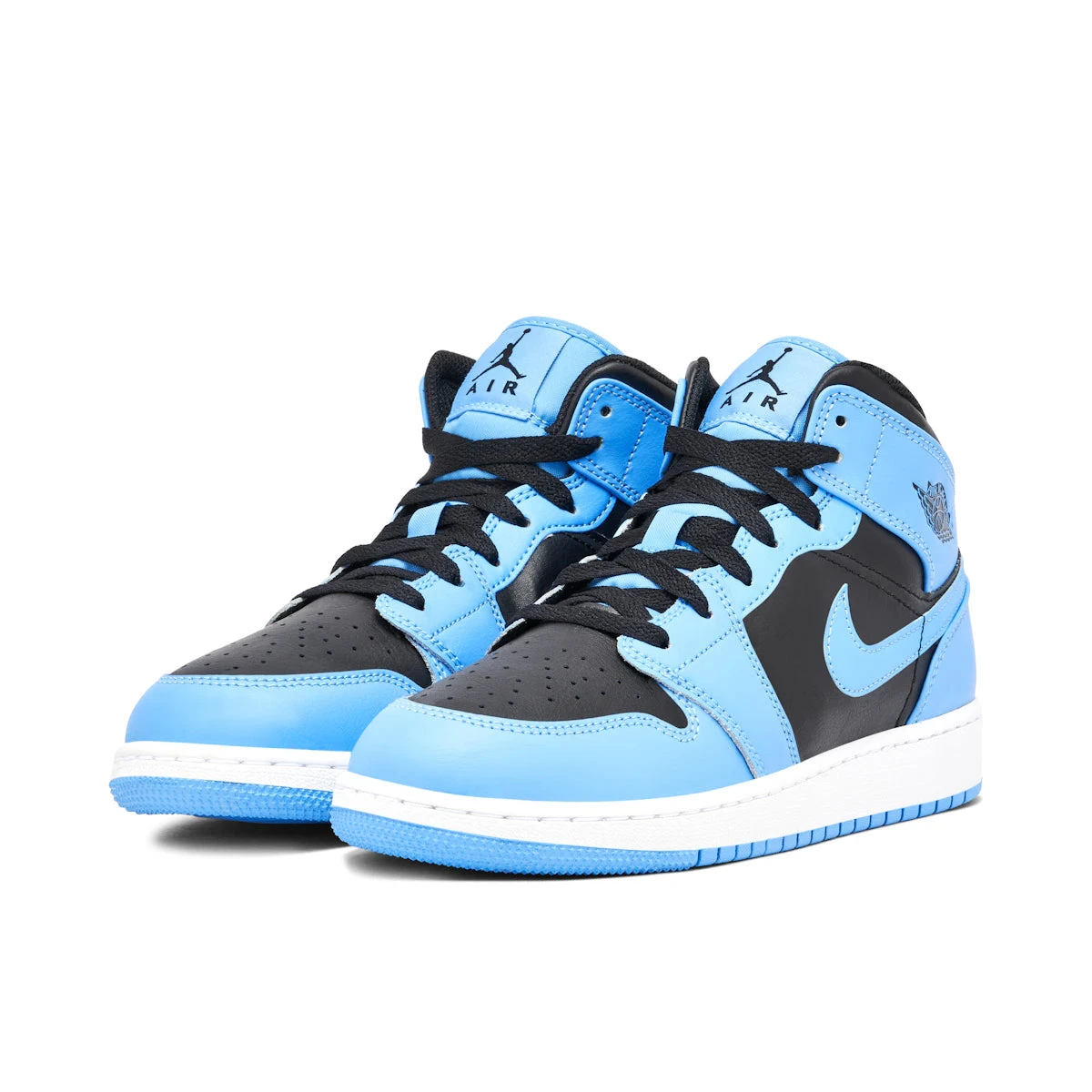 Jordan 1 Mid University Blue Black (GS) - Image 4