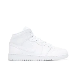 Jordan 1 Mid Triple White (GS)