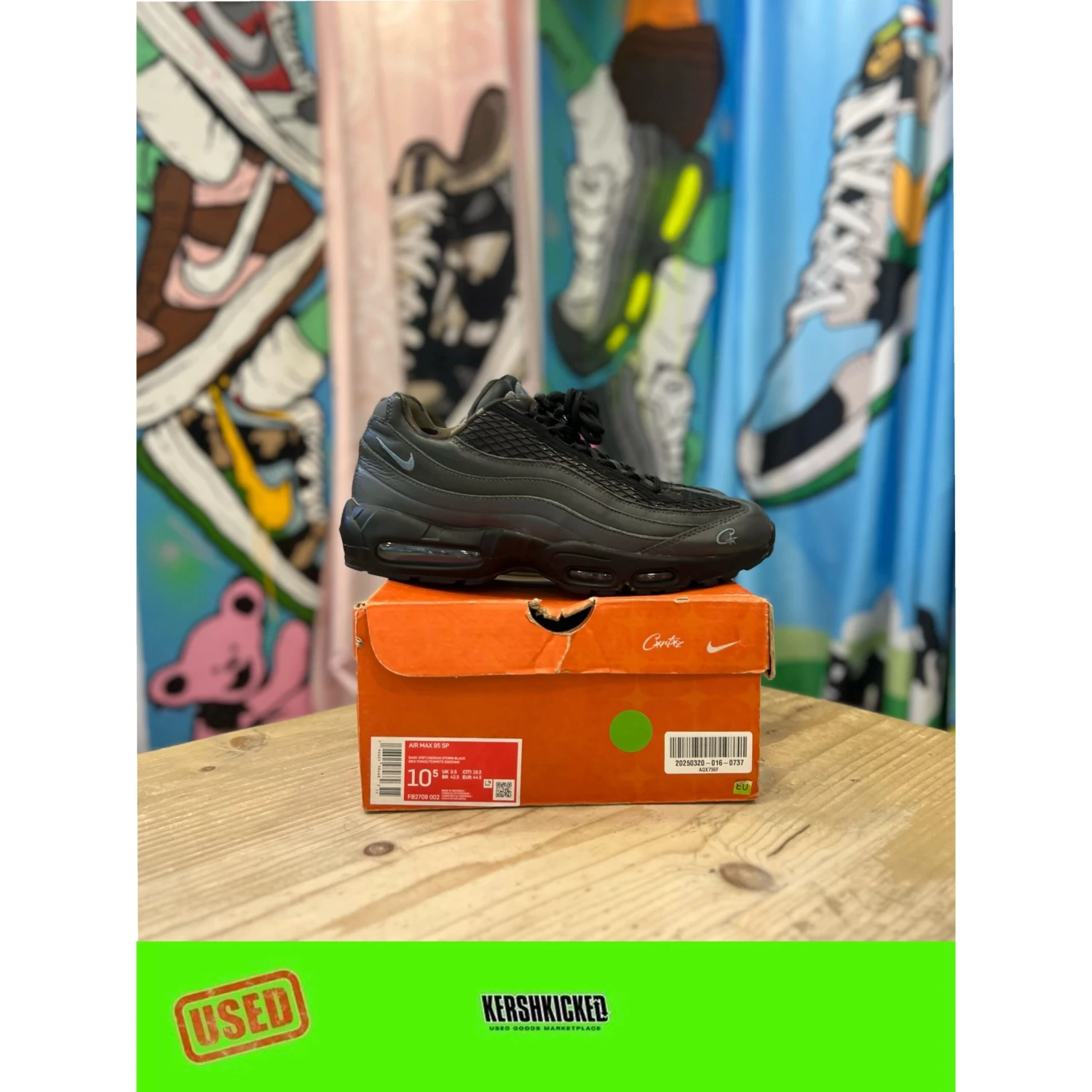 Nike Air Max 95 Corteiz Aegean Storm UK 9.5