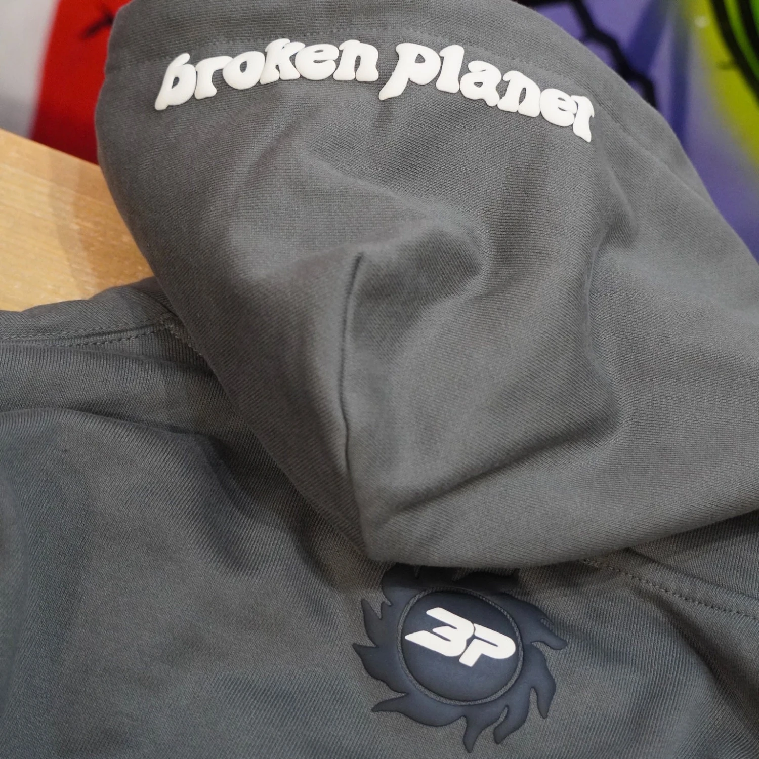 Broken Planet Market Space Trails Hoodie Beluga Gray - Image 3