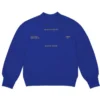 Kanye West Jesus Is King Vinyl I Crewneck Blue
