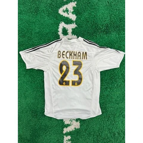 Real Madrid Home Shirt 2004-2005 Beckham #23 M - Image 2