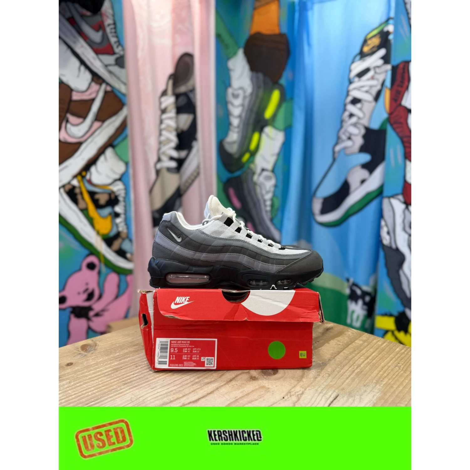 Nike Air Max 95 Jewel Swoosh Grey UK8.5