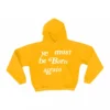 Ye Must Be Born Again Cactus Plant Flea Market Hooded Sweatshirt Yellow