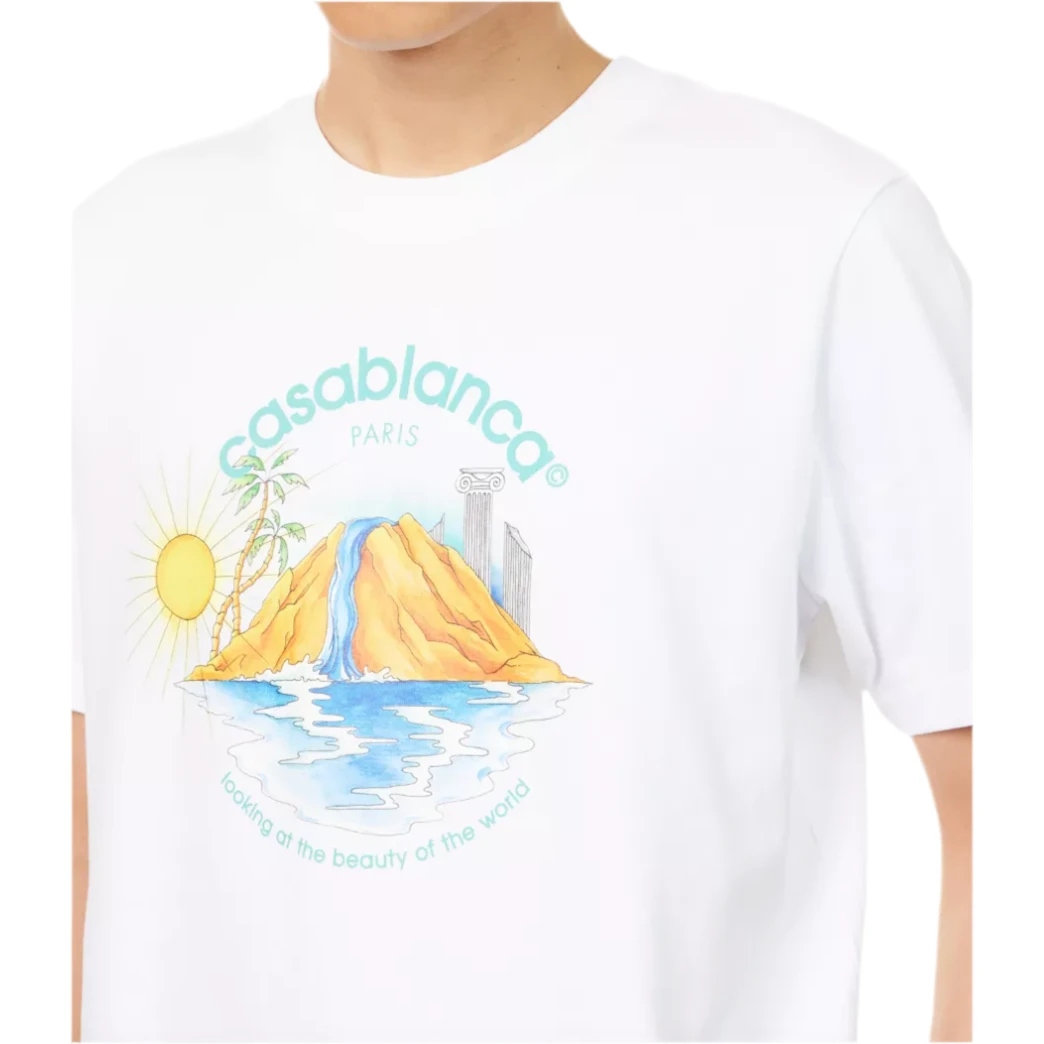 Casablanca Oasis T-Shirt White - Image 2