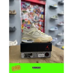 Jordan 4 Retro Off-White Sail (Women's) UK 6.5