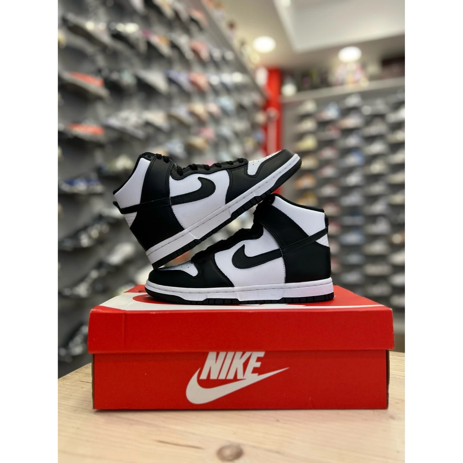 Nike Dunk High Panda (2021 Red Logo) - Image 2