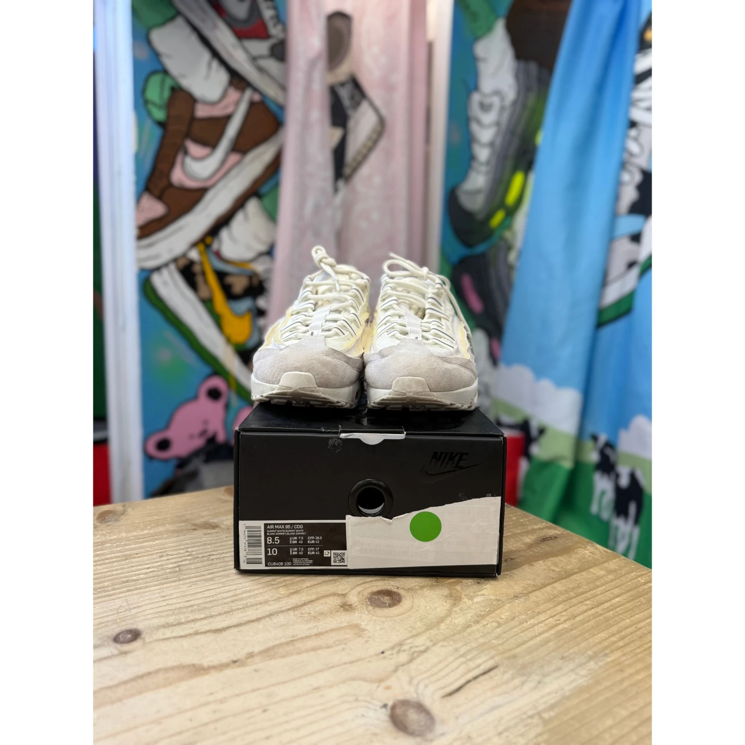 Nike Air Max 95 CDG White UK7.5 - Image 2