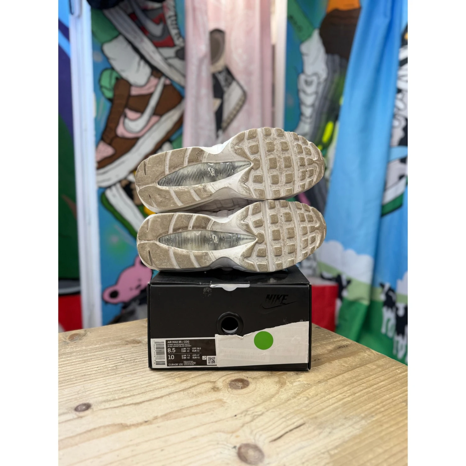 Nike Air Max 95 CDG White UK7.5 - Image 3