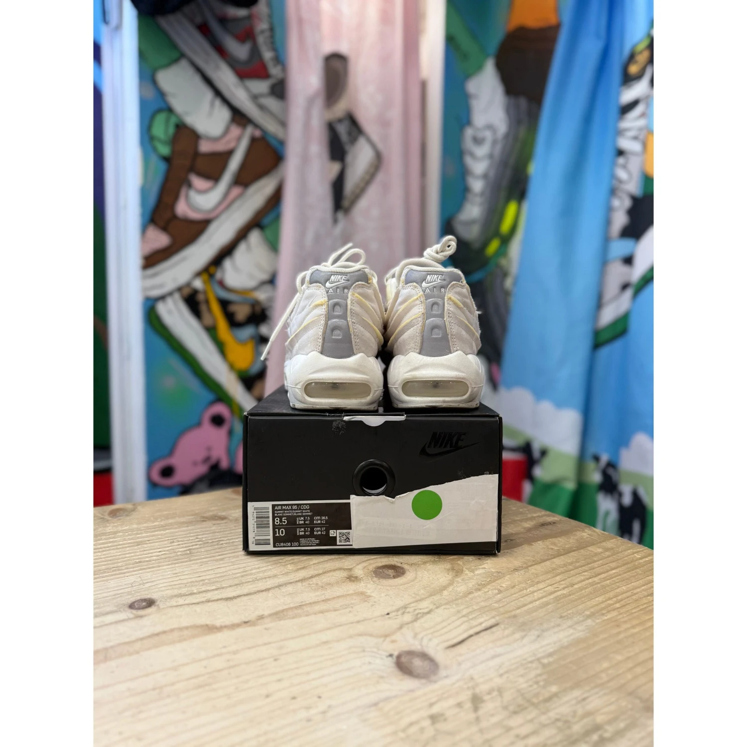 Nike Air Max 95 CDG White UK7.5 - Image 4