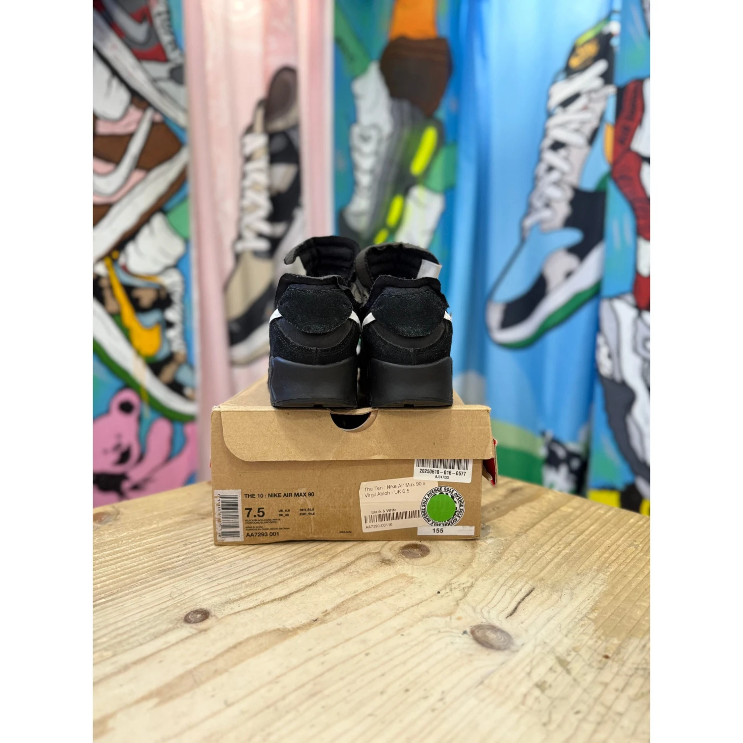 Nike Air Max 90 Off White Black UK6.5 - Image 4