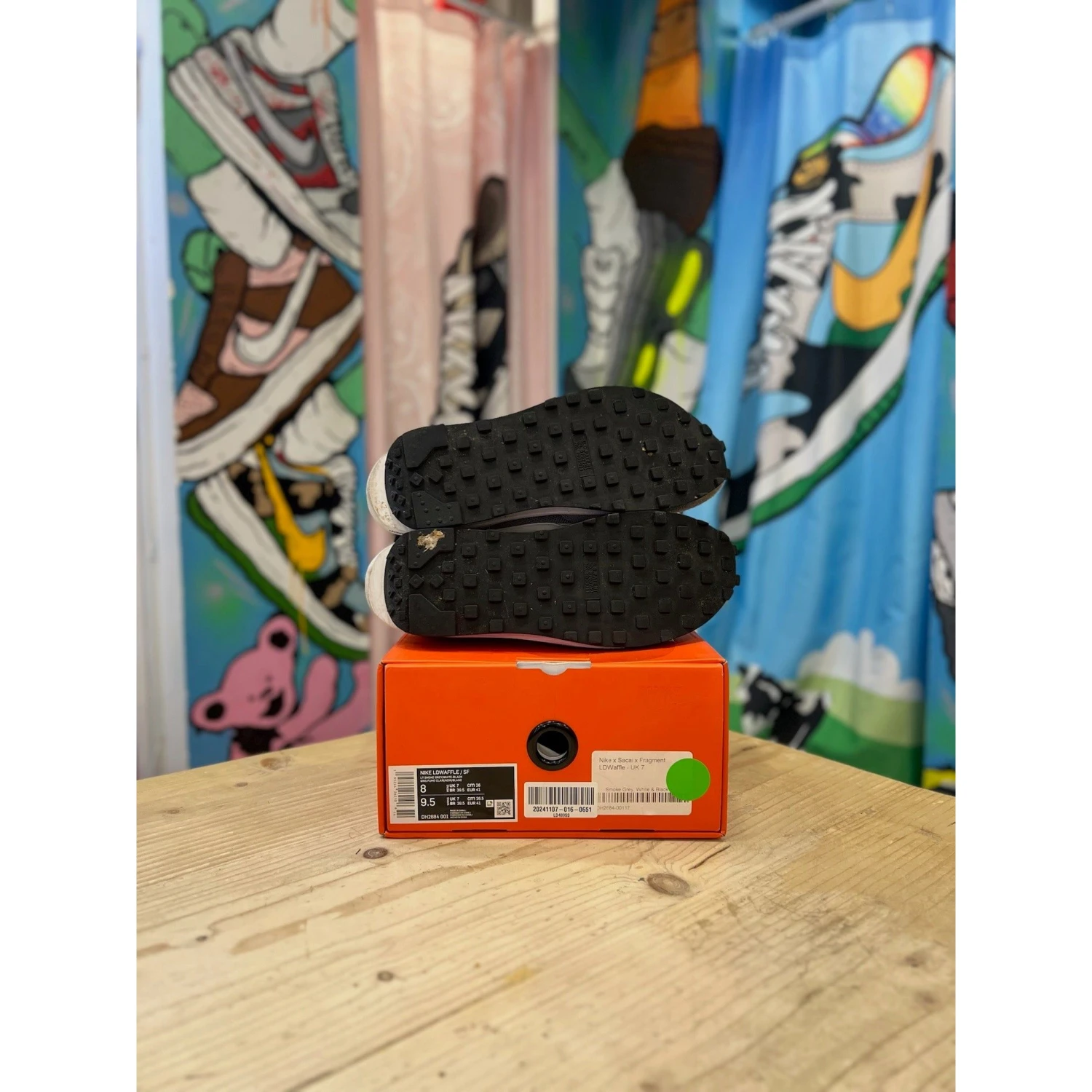 Nike Sacai LD Waffle Fragment Grey UK 7 - Image 2