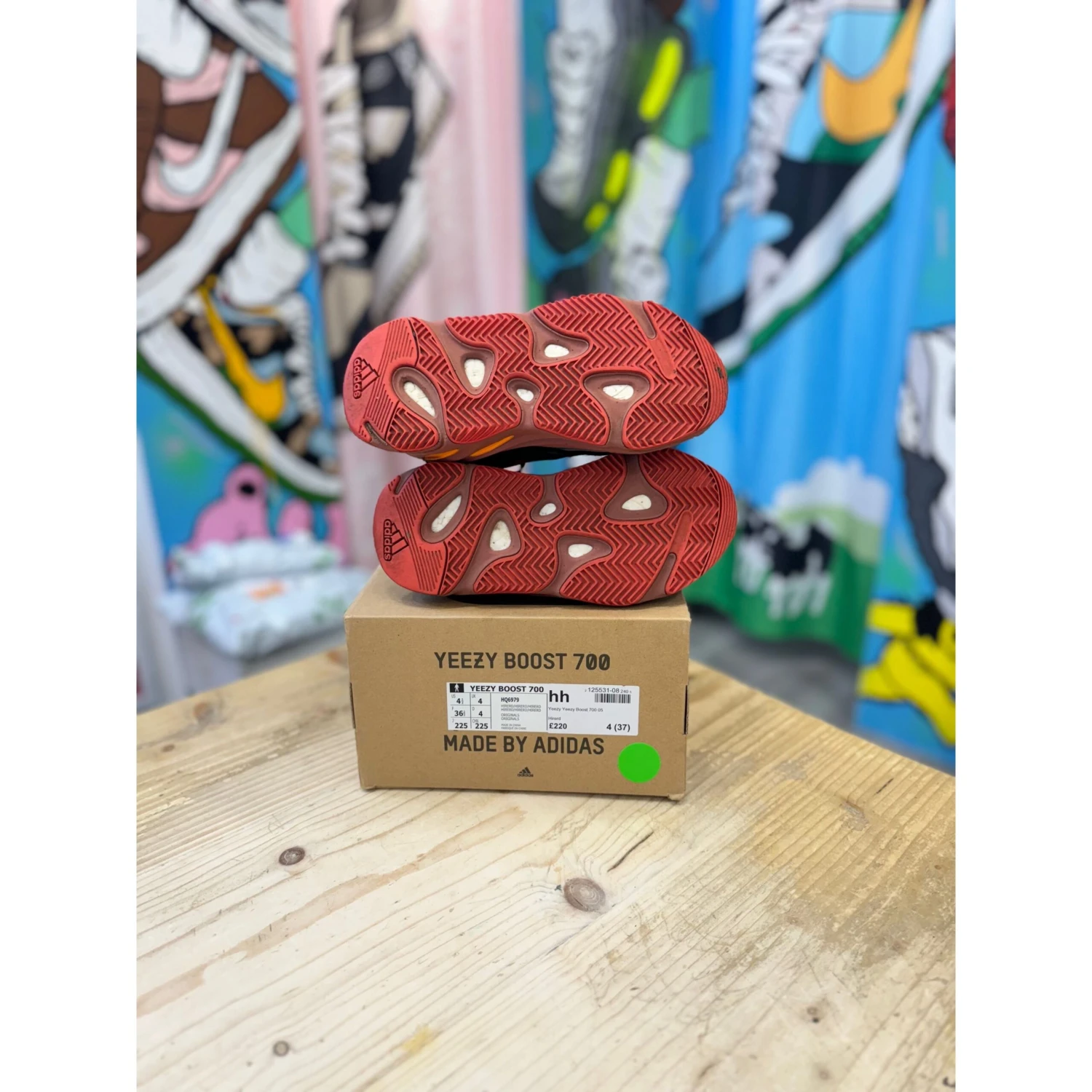 Yeezy 700 Hi Res Red UK 4 - Image 2