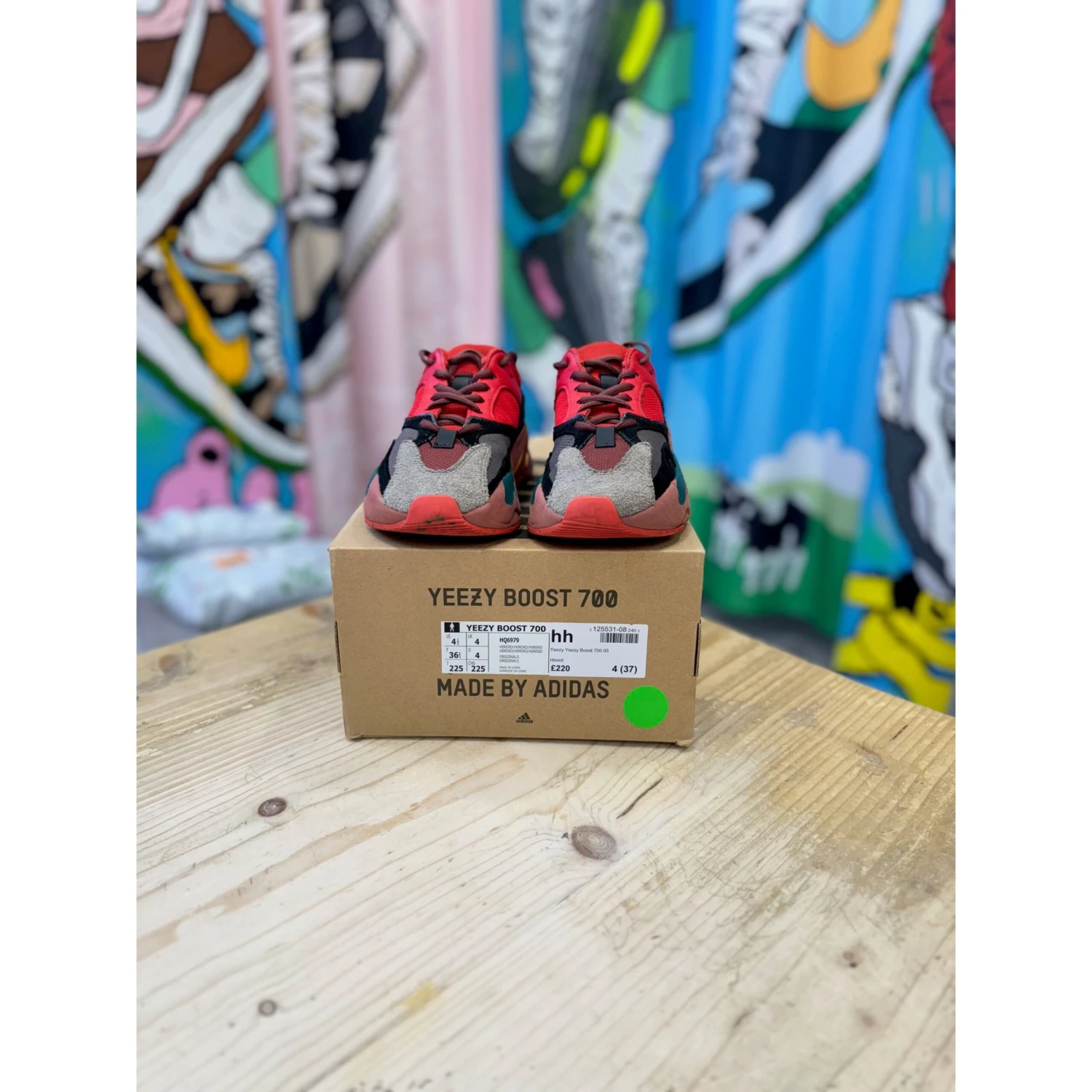 Yeezy 700 Hi Res Red UK 4 - Image 4