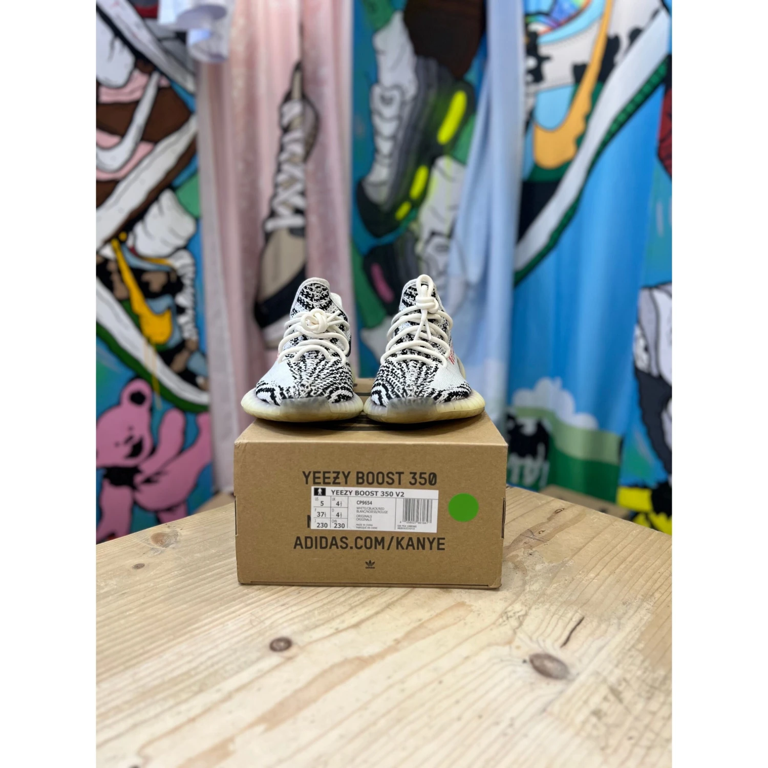 Yeezy 350 Zebra UK 4.5 - Image 2