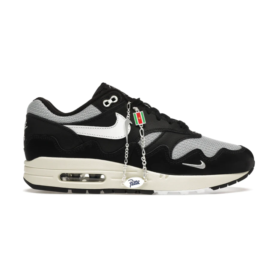Nike Air Max 1 Patta Waves Black (with Bracelet) - Image 5