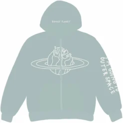 Broken Planet Market Outer Space Zip Up Hoodie Arctic