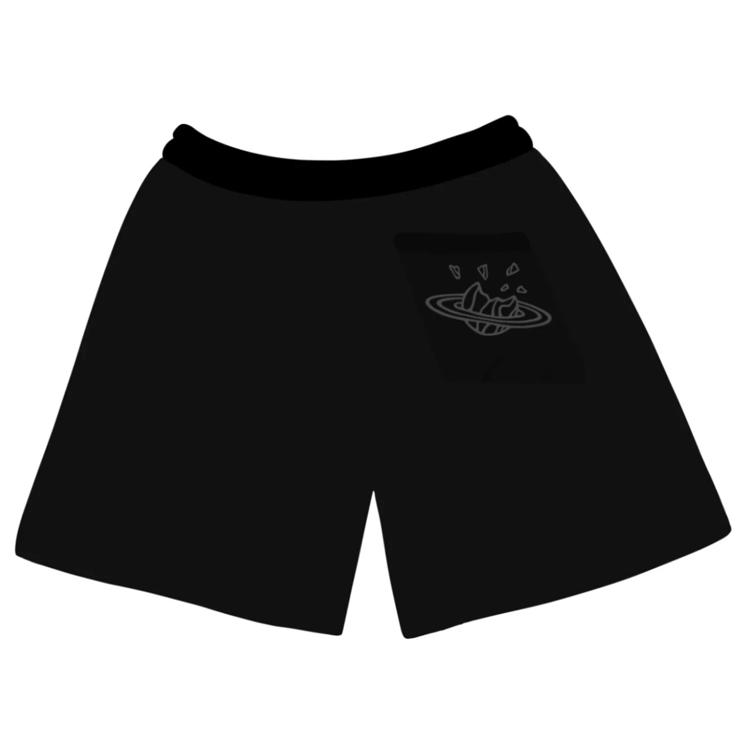 Broken Planet Market Shorts Midnight Black