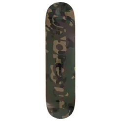 Supreme Camo Logo Skateboard Deck Woodland Camo