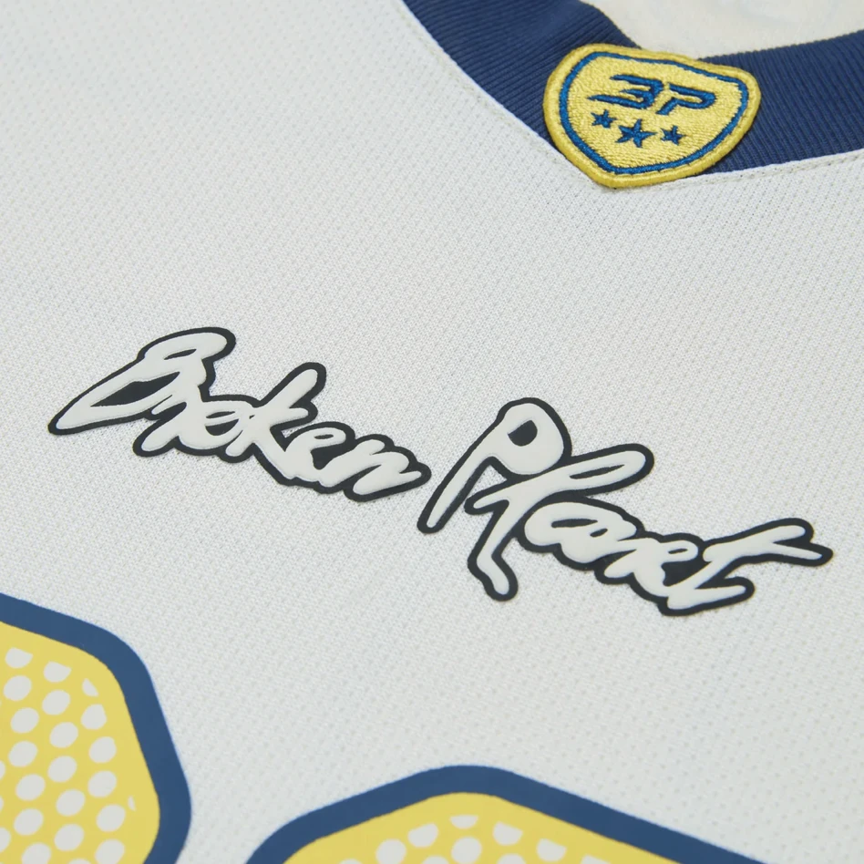 Broken Planet Football Jersey White/Blue - Image 2