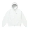 Supreme Nike Zip Up Hooded Sweatshirt White