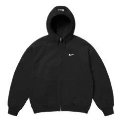 Supreme Nike Zip Up Hooded Sweatshirt Black