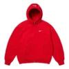Supreme Nike Zip Up Hooded Sweatshirt Red