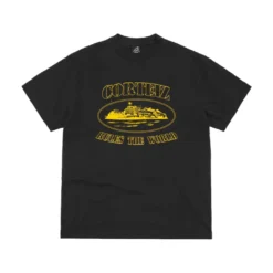 Corteiz Glow In The Dark OG Alactraz Tee Black Yellow