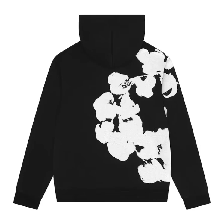 Denim Tears Big Cotton Wreath Sweatshirt Black - Image 2