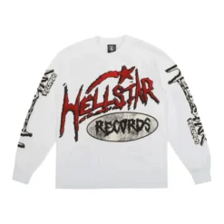 Hellstar Records Long Sleeve T-Shirt White