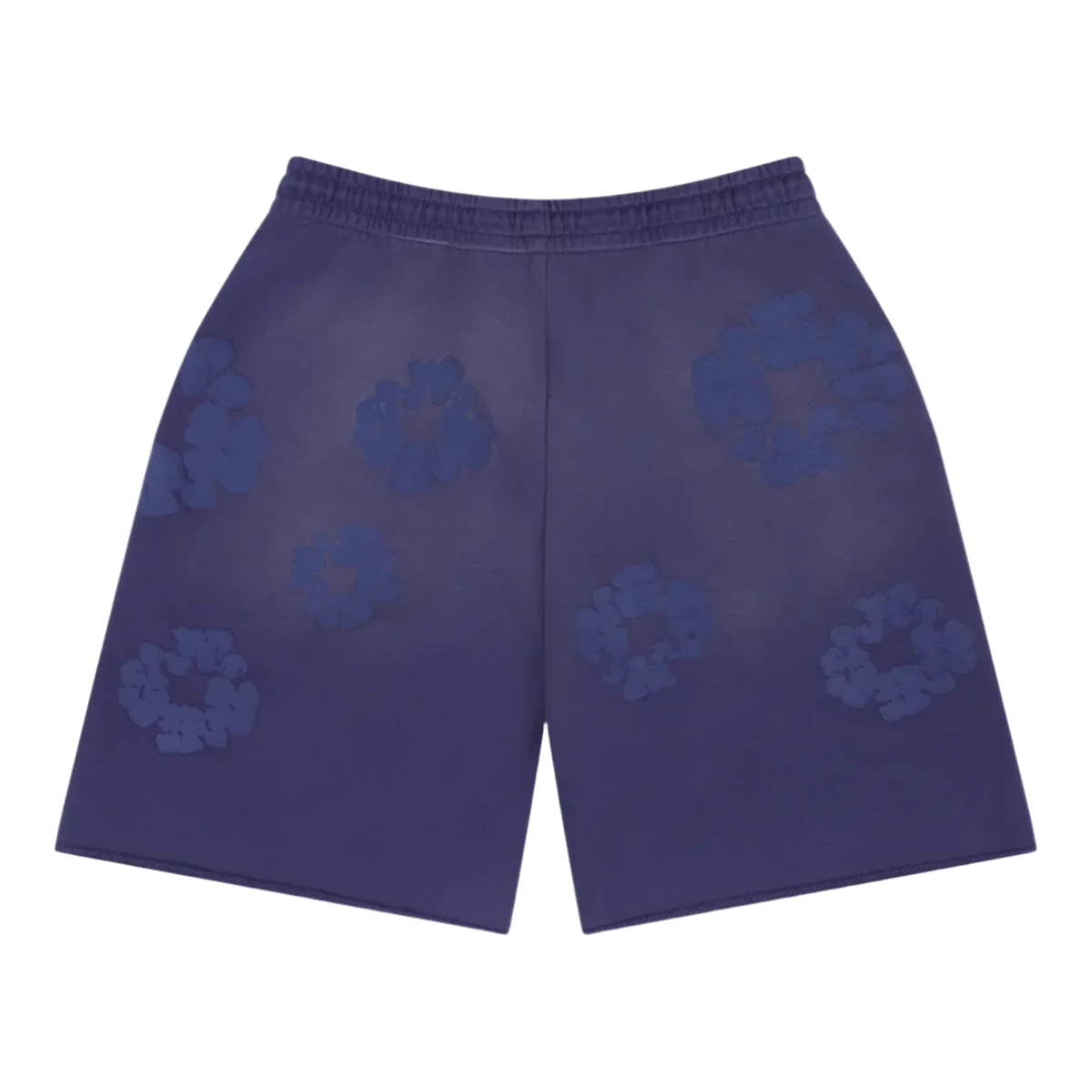 Denim Tears The Cotton Wreath Mono Sweatshorts Washed Blue - Image 2