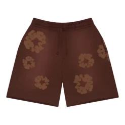 Denim Tears The Cotton Wreath Mono Sweatshorts Brown