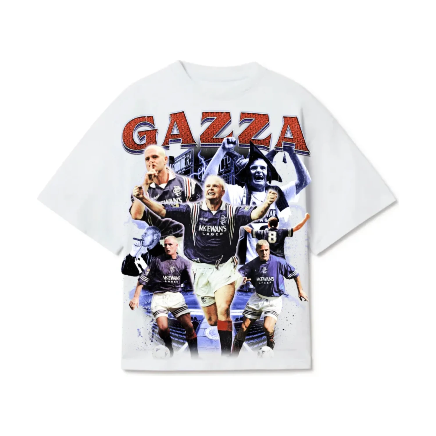 Stripteez Paul Gascoigne Gazza Tee White