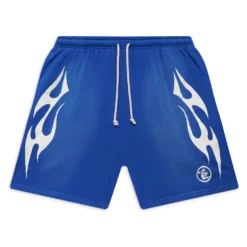 Hellstar Flame Shorts Blue/White