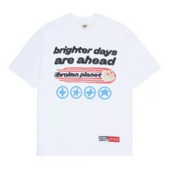 Broken Planet Brighter Days Are Ahead Tee White