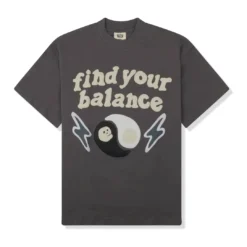Broken Planet Market Find Your Balance T-Shirt Ash Grey
