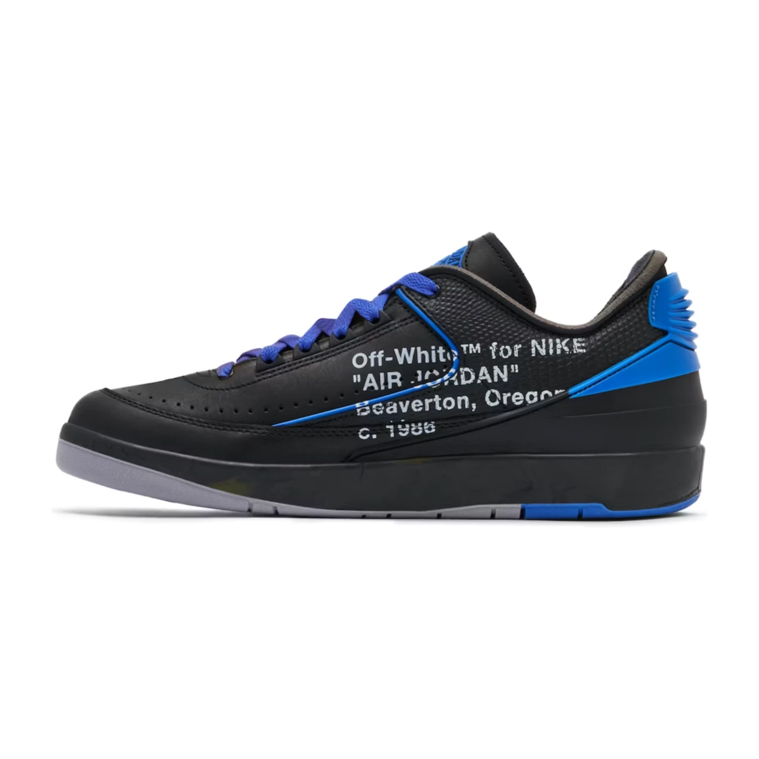 Jordan 2 Retro Low SP Off-White Black Blue - Image 2