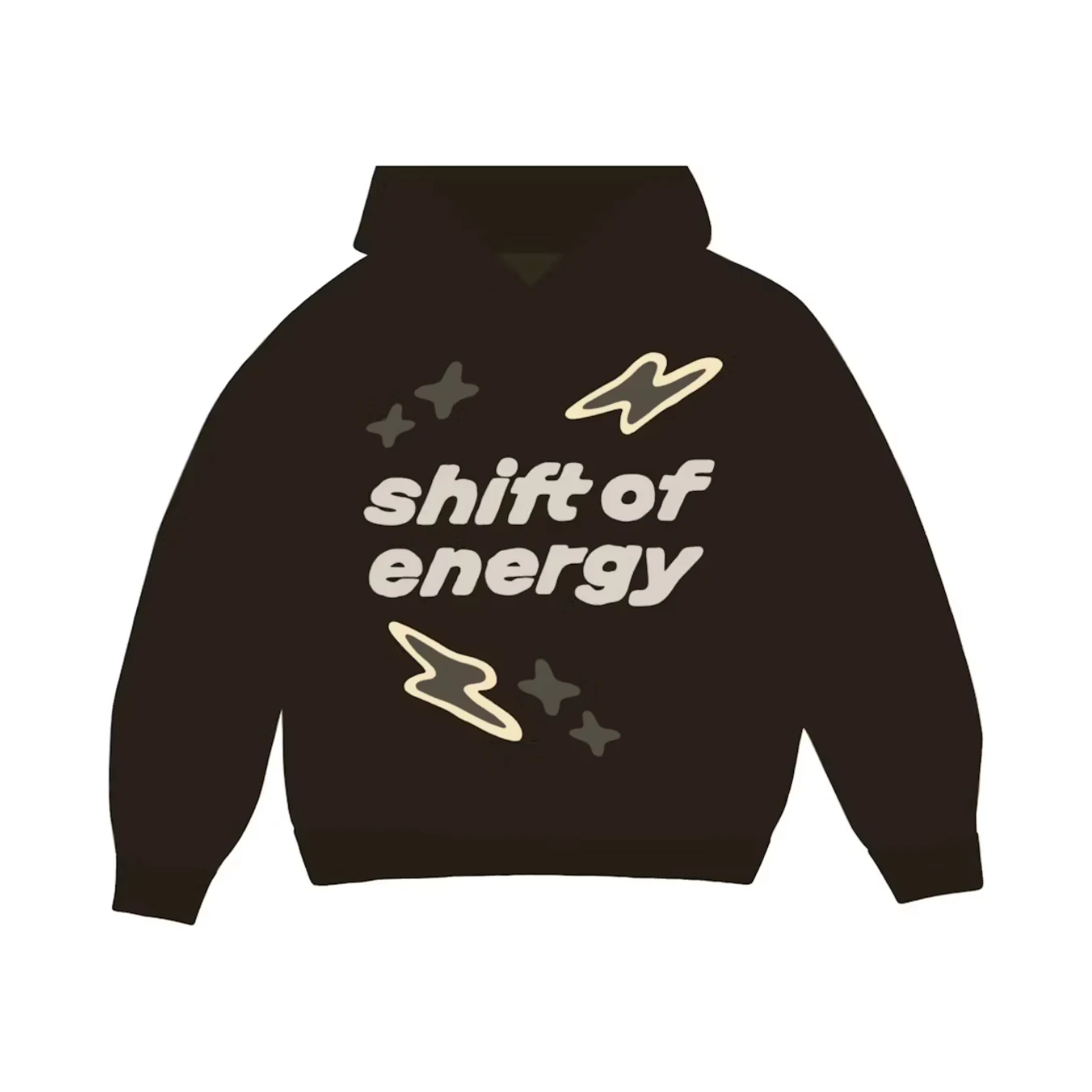 Broken Planet Market Shift Of Energy Hoodie Dark Brown