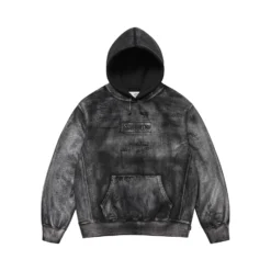 SUPREME/MM6 MAISON MARGIELA FOIL BOX LOGO HOODED SWEATSHIRT BLACK