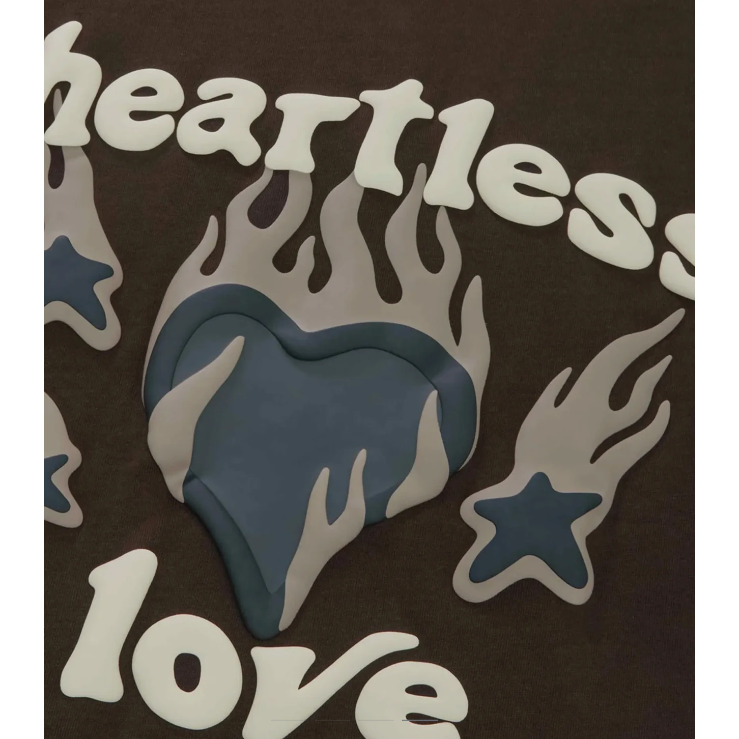 Broken Planet Heartless Love T-Shirt Mocha Brown - Image 3
