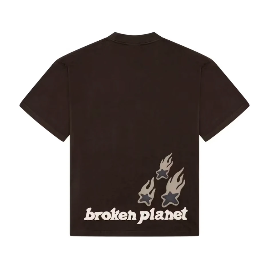 Broken Planet Heartless Love T-Shirt Mocha Brown - Image 2
