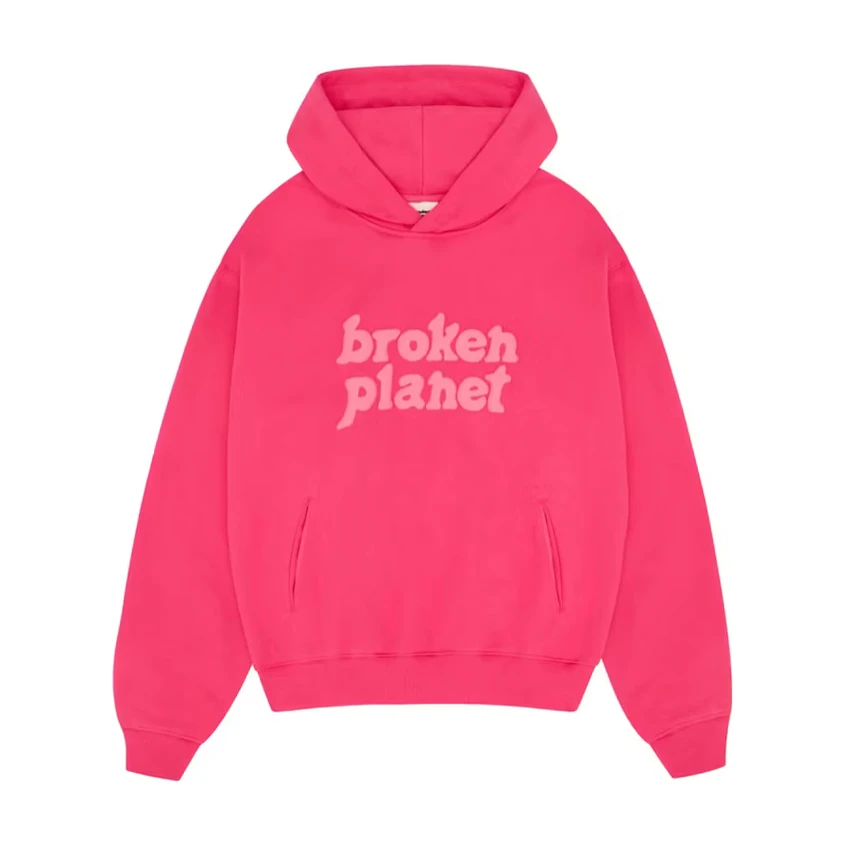 Broken Planet Market Fuchsia Pink Hoodie