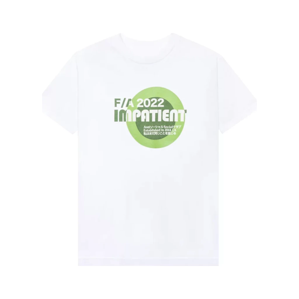 Anti Social Social Club Impatient T-shirt White - Image 2