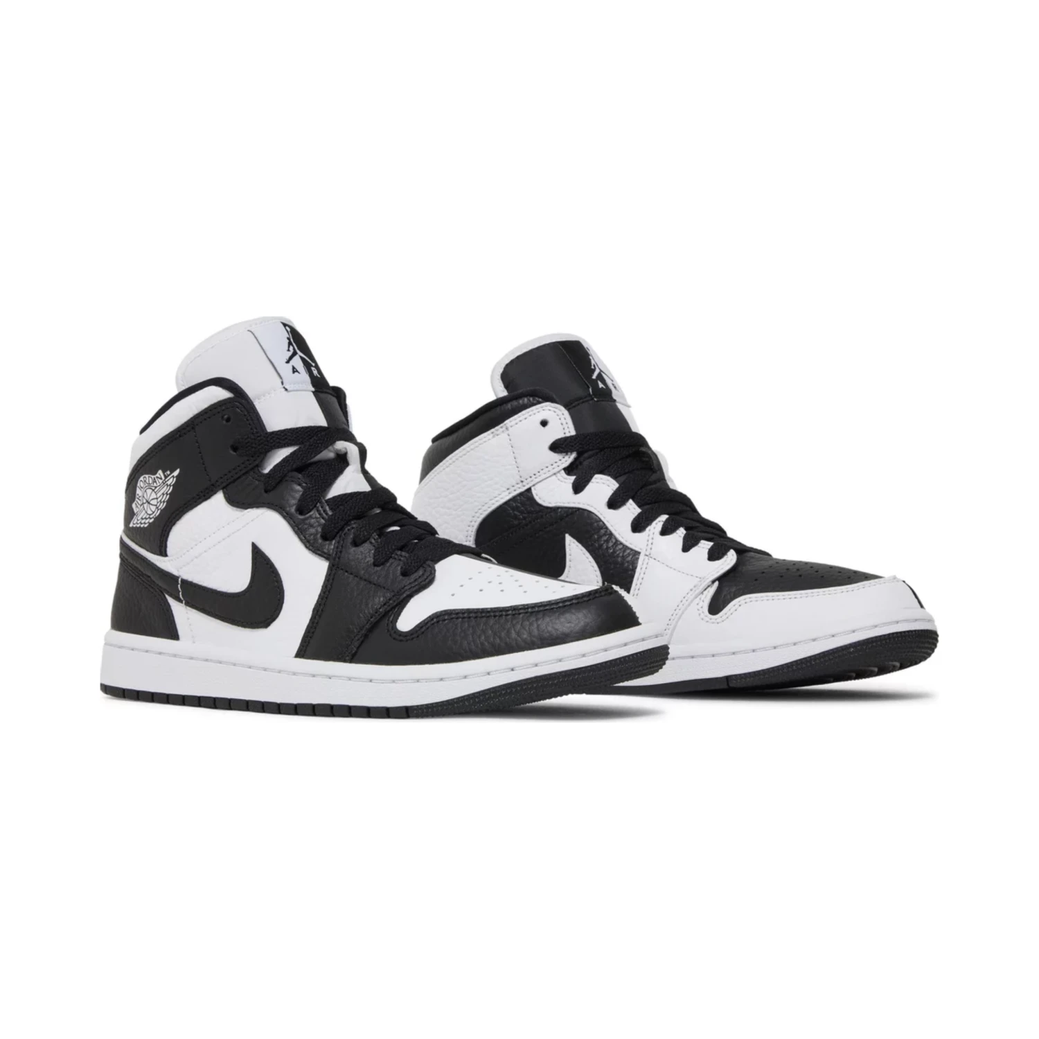 Jordan 1 Mid Split Black White (Women's) - Image 4