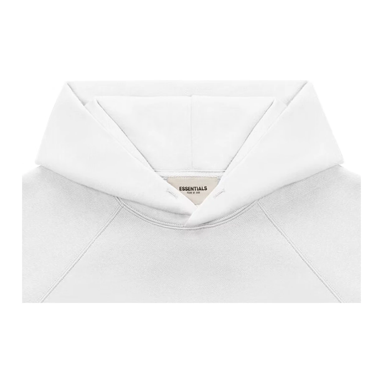 FEAR OF GOD ESSENTIALS Pullover Hoodie Applique Logo White - Image 3