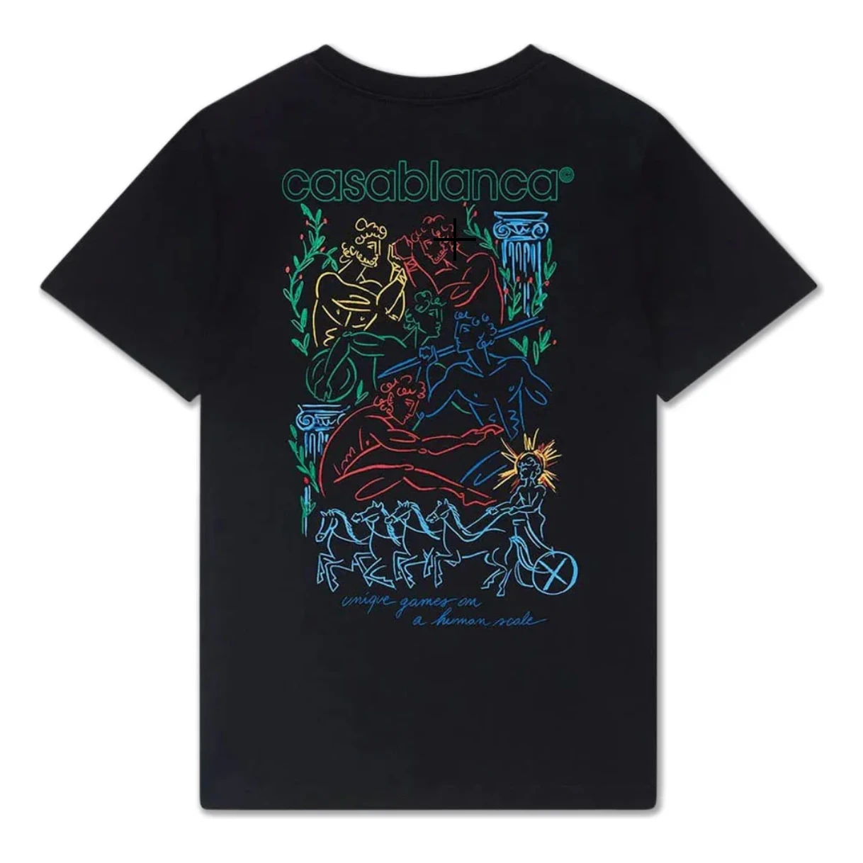 Casablanca Pentathlon T-Shirt Black - Image 2